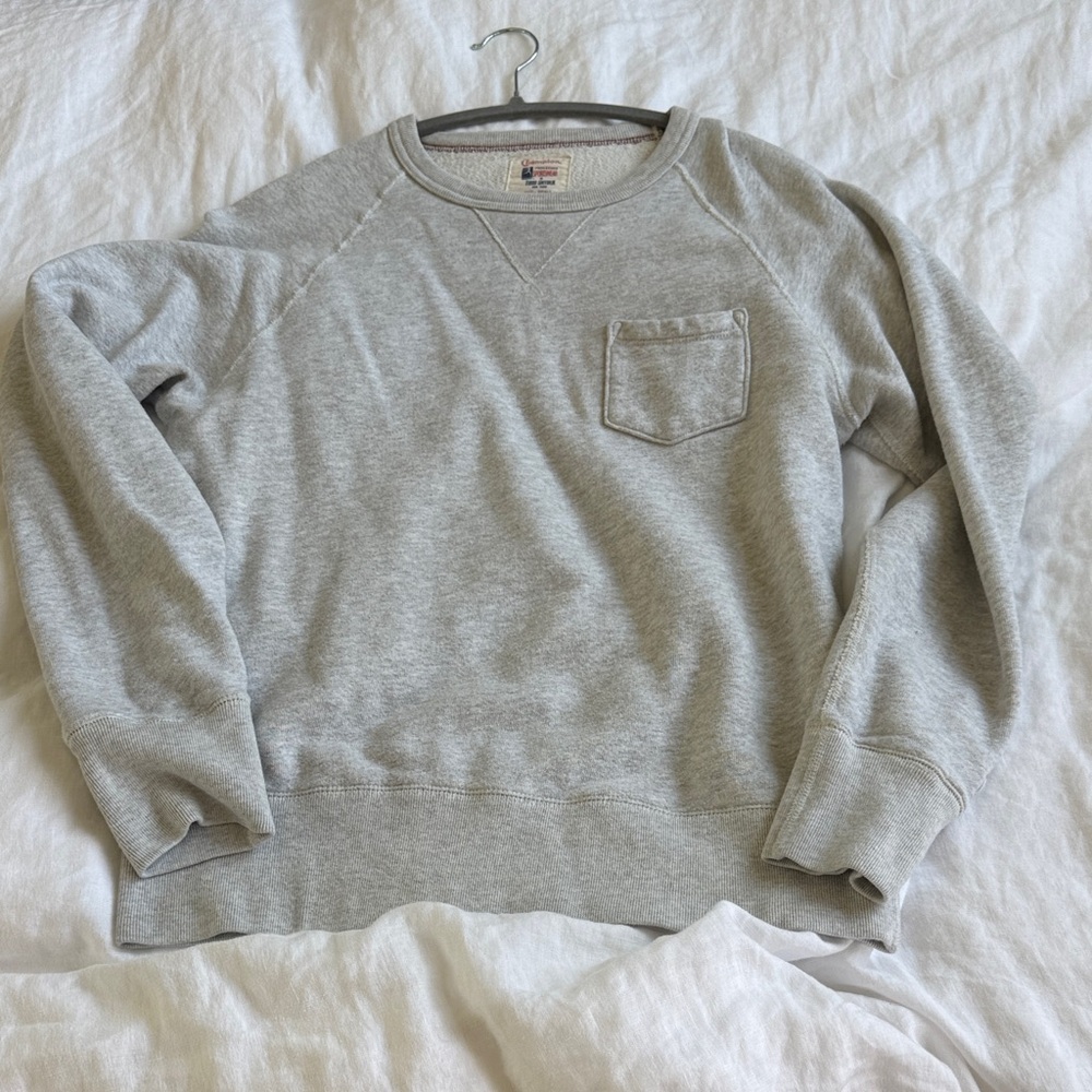 Todd Snyder x Champion Light Gray Crewneck Sweater